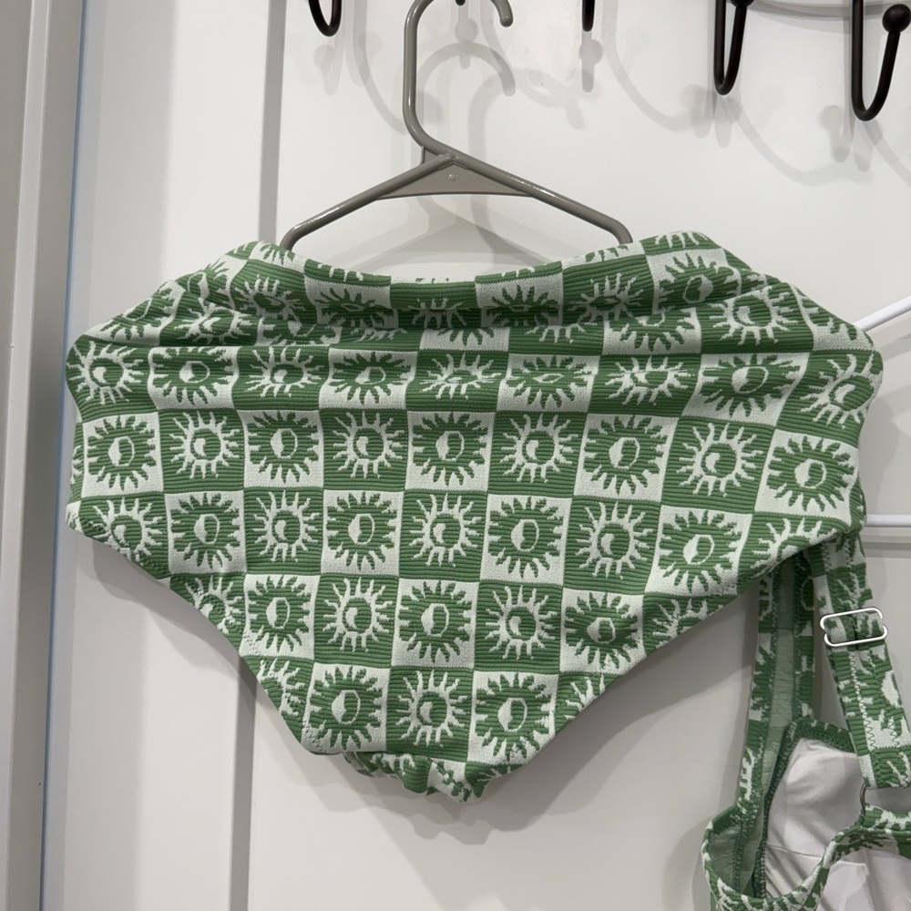 Rip Curl Swimsuit Green and Cream